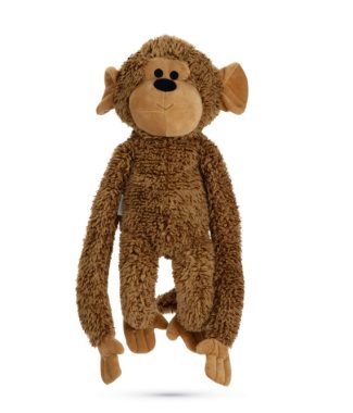 Beeztees Pluche hondenspeeltje Aap Vik Bruin 40 cm