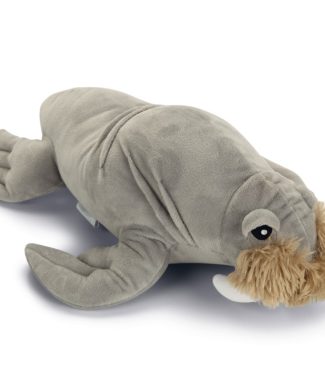 Beeztees Pluche hondenspeeltje Walrus Aiden Grijs 34 cm