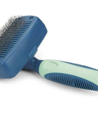 Beeztees zelfreinigende slickerborstel klein 17 cm