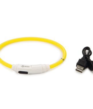 Beeztees Safety Gear Flashix kattenhalsband Geel 35 cm