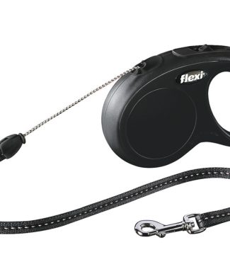 FLEXI NEW CLASSIC KOORD S ZWART 5 METER