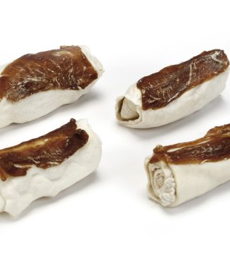 Beeztees kauwrol Culinair Eend 4 x 8 cm.
