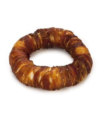 Beeztees kauwring met eend 12,5 cm