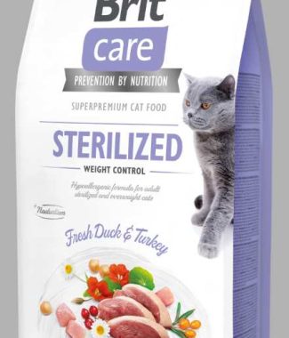 Brit Care Cat Grainfree Adult Sterilized Weight Control Fresh Duck&Turkey 7 kg