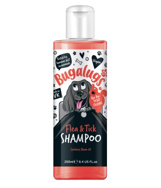 Bugalugs Flea&Teak Shampoo Dog Bottle with Flip Cap 250 ml