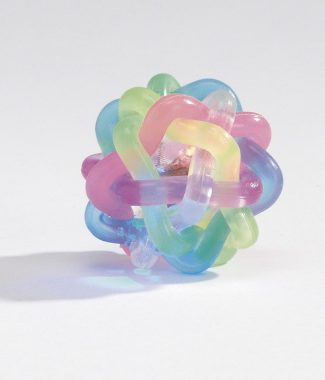 Beeztees Latex Lichtbal + knipperlicht 6 cm