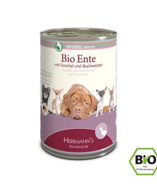 Herrmann's Bio Sensitive Duck with Fennel 400 gram
