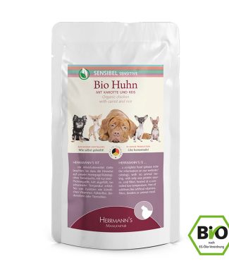 Herrmann's Bio Sensitive Chicken with Carrot Pouch 150 gram