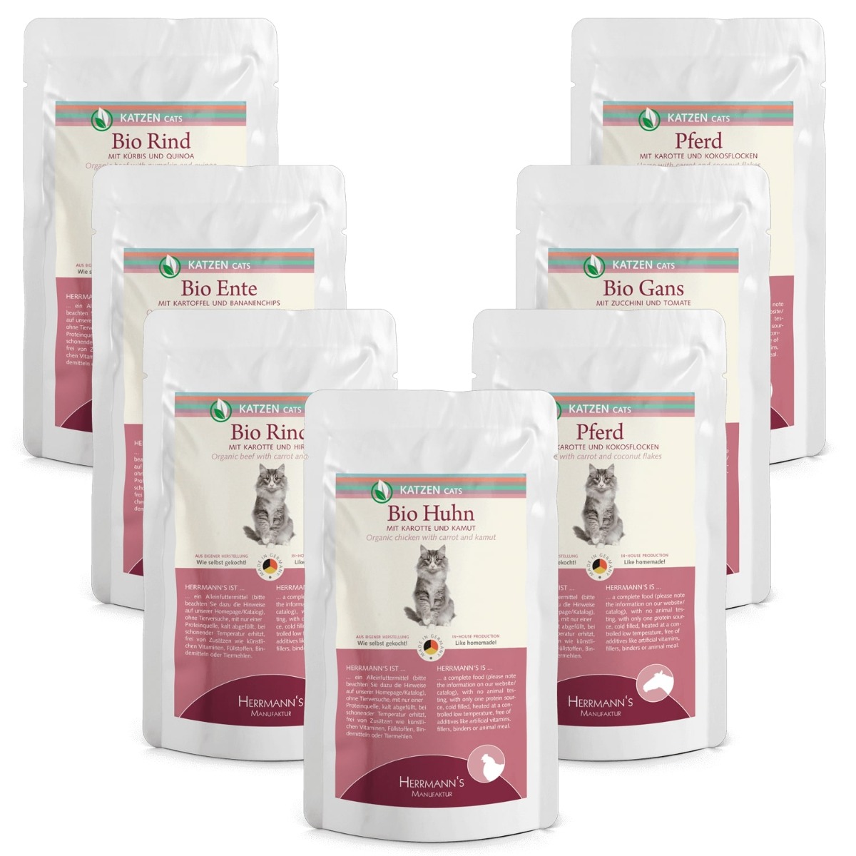 Herrmann's Selection Cat Multipack Pouches 14 x 100 gram