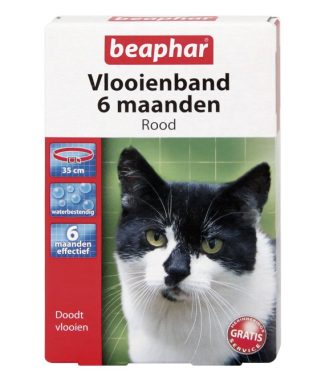 BEAPHAR VLOOIENBAND KAT ROOD