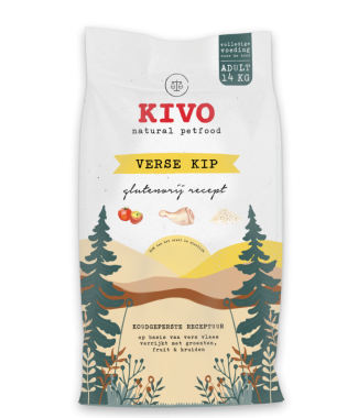 Kivo Hondenvoer Verse Kip Glutenvrij 14 kg