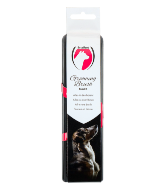 Excellent Pets Grooming Brush Medium zwart
