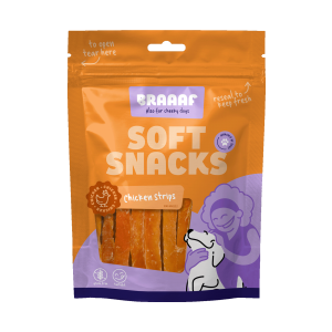 Braaaf Hondensnack Chicken Strips 85 gram