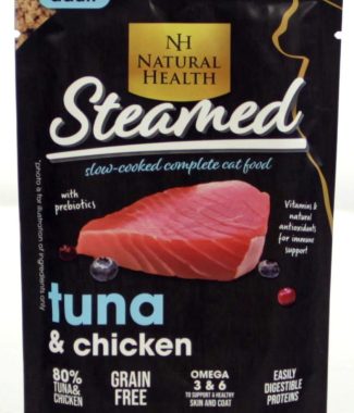 Natural Health Steamed Adult Grain Free Tuna&Chicken Pouch 85 gram