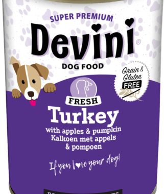 Devini Dog Grain Free Turkey Natvoer 400 gram