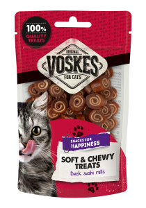 Voskes kattensnack Sushi Rolls Eend 60 gram