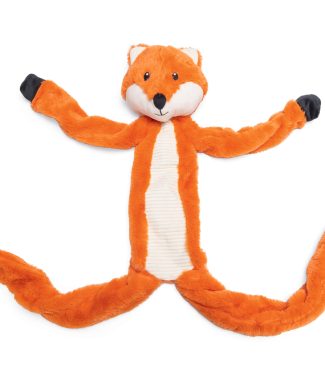 Beeztees Pluche Hondenspeeltje Vos met Touw Bruin 100 x 14 x 12 cm