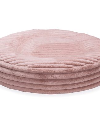 Designed by Lotte Hondenkussen Reza Rond Roze 95 x 95 x 20 cm