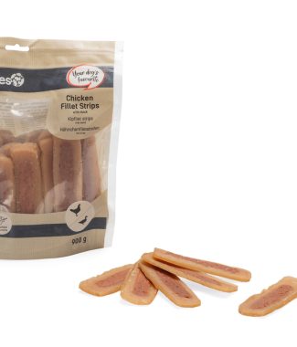 Beeztees Hondensnack Kipfilet Strips met Eend 900 gram
