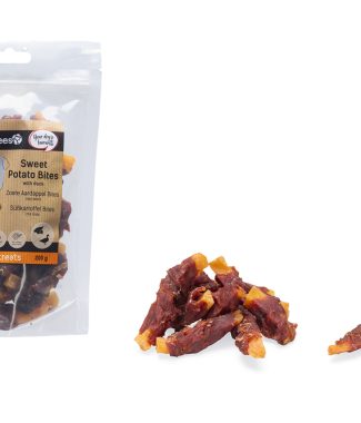 Beeztees Hondensnack Zoete Aardappel Bites met Eend 200 gram