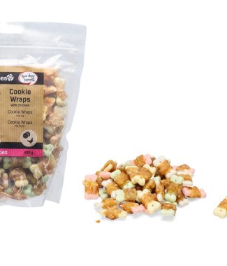 Beeztees Hondensnack Cookie Wraps met Kip Maat Small 400 gram