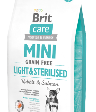 Brit Care Grainfree Mini Light&Sterilised Rabbit&Salmon 2 kg