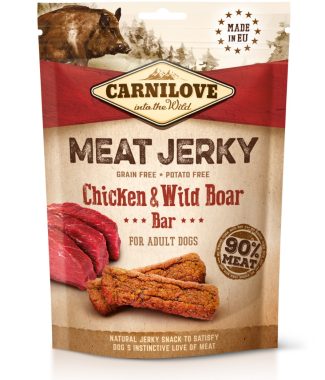Carnilove Grain Free hondensnack Meat Jerky Chicken with Wild Boar 100 gram