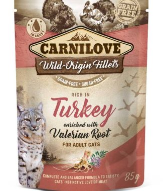 Carnilove Cat Pouch Turkey with Valerian 85 gram