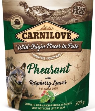 Carnilove Dog Pouch Pate Pheasant with Raspberry Leaves 300 gram
