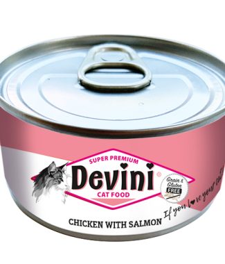Devini Grain Free Chicken with Salmon for Cats 70 gram
