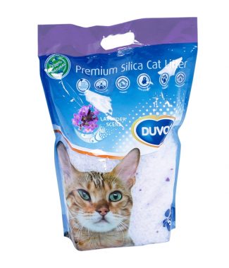 Duvo kattenbakvulling Silica Lavendel 5 Liter
