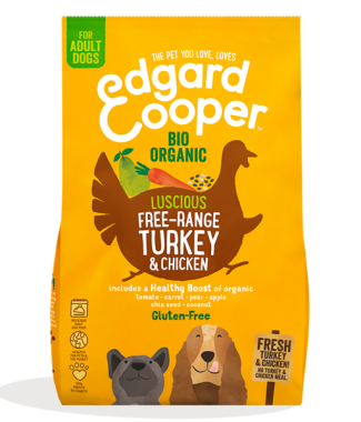 Edgard&Cooper Adult Bio Organic Free-Range Turkey&Chicken 2,5 kg