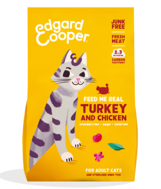 Edgard&Cooper Cat Adult Turkey&Chicken 325 gram