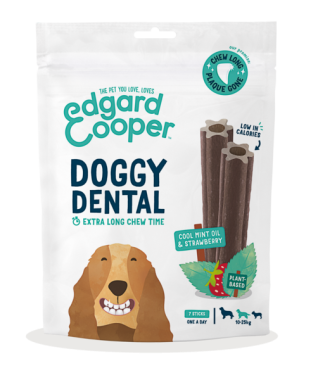 Edgard&Cooper Doggy Dental Strawberry/Mint 7 stuks Medium