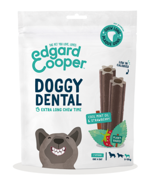 Edgard&Cooper Doggy Dental Strawberry/Mint 7 stuks Small