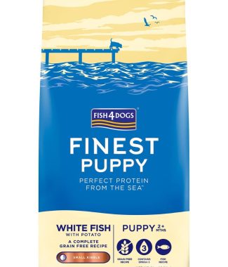 Fish4Dogs Finest Puppy Small Kibble White Fish with Potato 6 kg