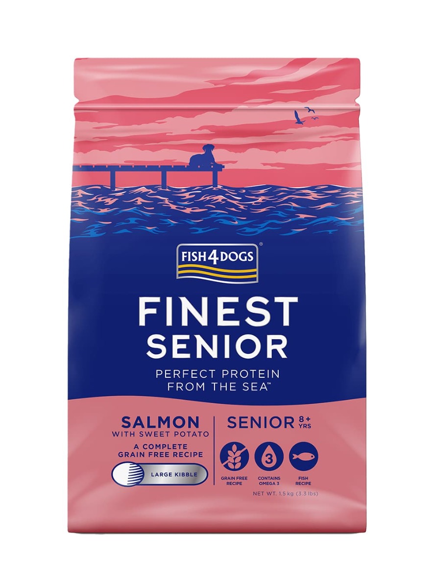 Fish4Dogs Finest Senior Large Kibble Salmon with Potato 1,5 kg