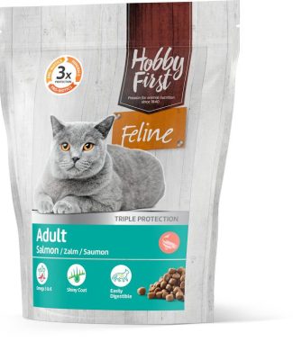 Hobby First Feline kattenvoer Adult Salmon 800 gram