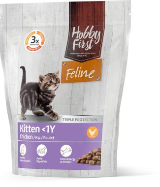 Hobby First Feline kattenvoer Kitten<1 jaar 0,8 kg