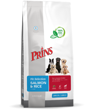 Prins Fit Selection Zalm en Rijst 15 kg.