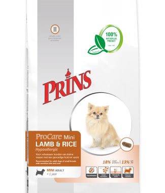 Prins ProCare Mini Lam en Rijst Hypoallergic 3 kg.