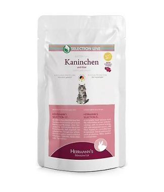 Herrmann's Selection Cat Rabbit with Cheese Pouch 100 gram