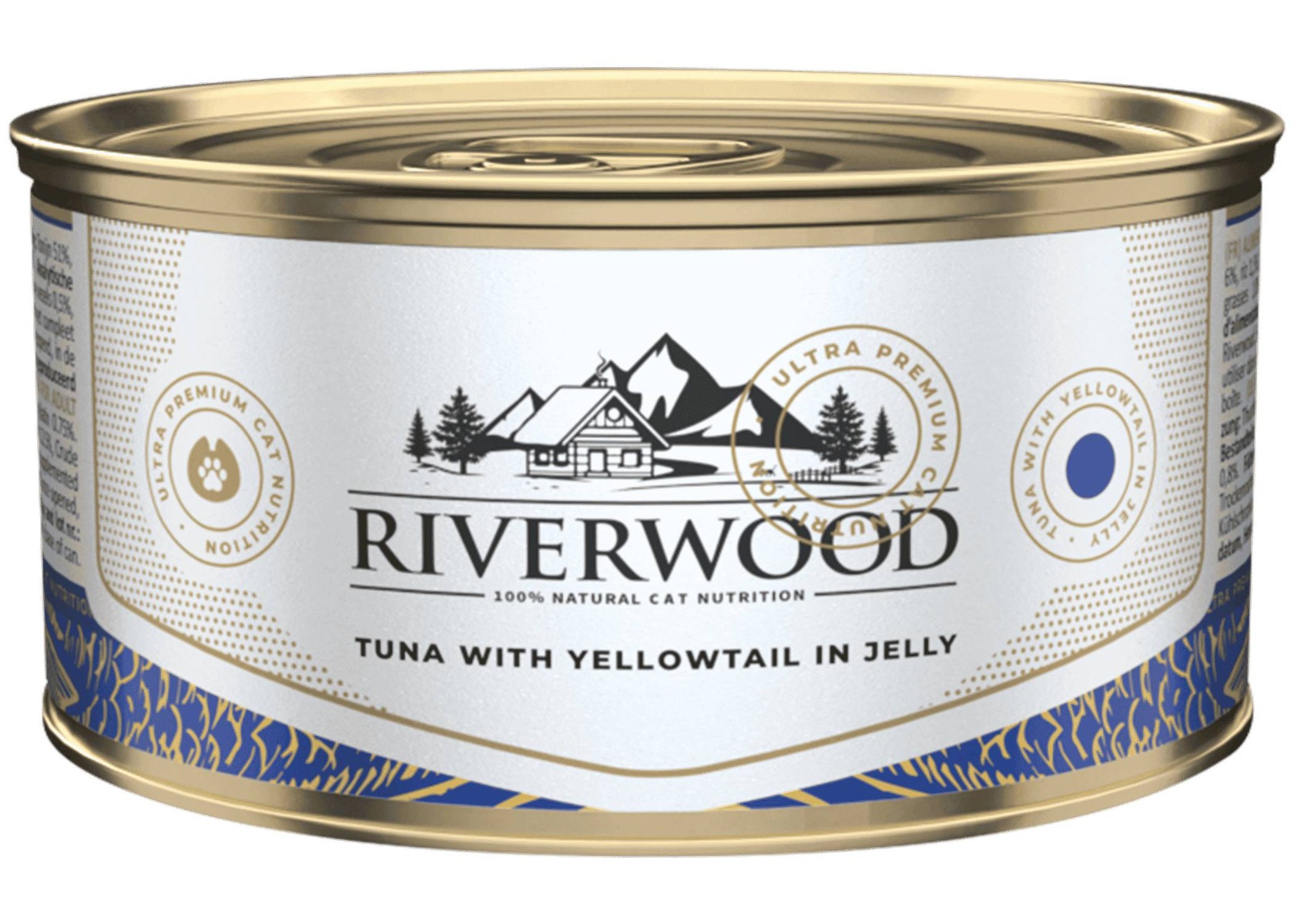 Riverwood natvoer Caviar for Cats Tuna With Yellow Tail in Jelly 85 gram