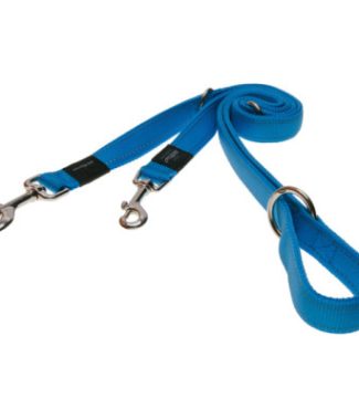 Rogz verstelbare hondenriem Lumberjack XL Turquoise