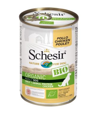 Schesir Biologisch hondenvoer Adult Chicken Blik 400 gram