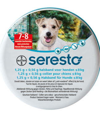 Seresto vlooien- en tekenband hond tot 8 kg