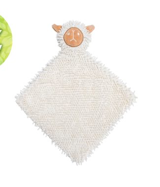 Beeztees Puppy Eco Knuffellap Lu Wit 37 x 28 x 4 cm