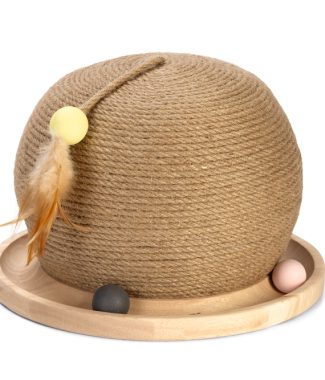 Designed by Lotte Houten Krab- en speelbol Mila 29,5 x 29,5 x 22 cm