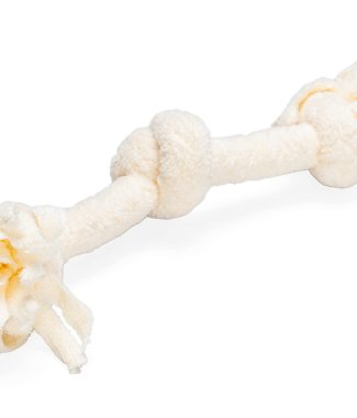 Beeztees Puppy Speeltouw Pim 3 knopen Beige 30 x 6 x 4,5 cm