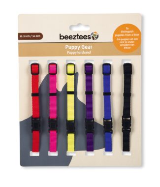 Beeztees Puppy Nylon Halsband Assorti 6 x 22-35 cm x 10 mm